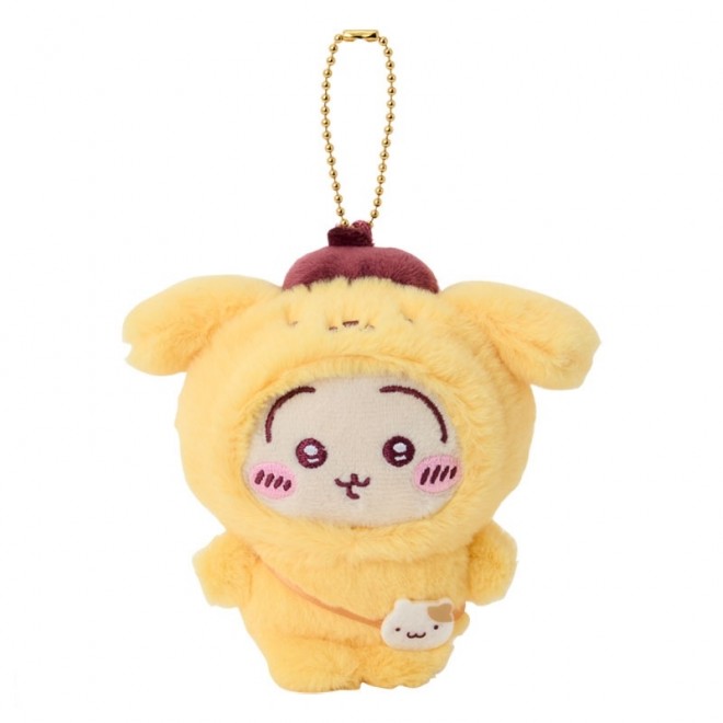 The Chiikawa × Sanrio Characters collaboration features mascots in fuzzy costume crossovers, with 21 new items releasing June 13 nationwide